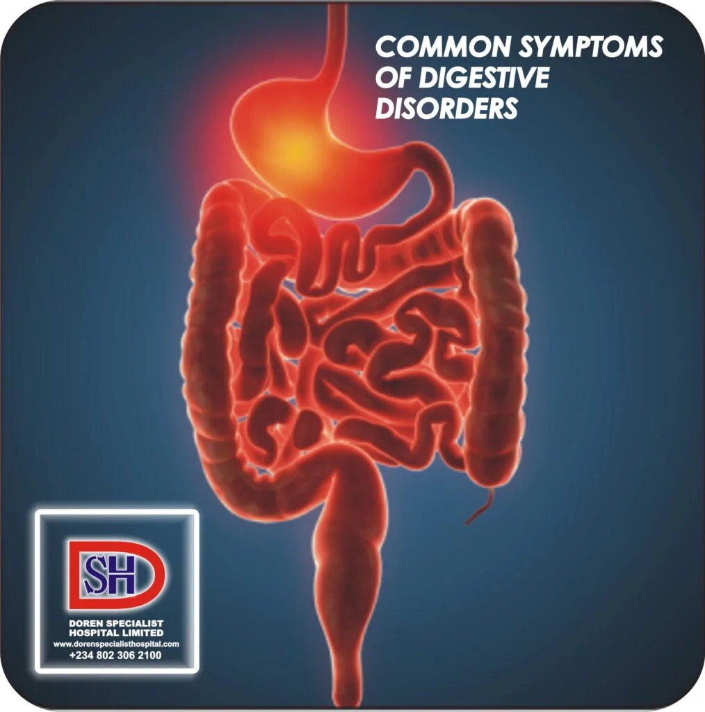 COMMON SYMPTOMS OF DIGESTIVE DISORDERS